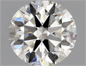 Natural Diamond 0.85 Carats, Round with Excellent Cut, I Color, IF Clarity and Certified by GIA