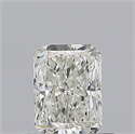 Natural Diamond 0.56 Carats, Radiant with  Cut, I Color, VVS2 Clarity and Certified by GIA
