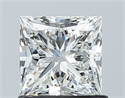 Natural Diamond 1.00 Carats, Princess with  Cut, I Color, VS1 Clarity and Certified by GIA