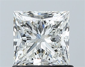Picture of Natural Diamond 1.00 Carats, Princess with  Cut, I Color, VS1 Clarity and Certified by GIA
