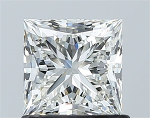 Picture of Natural Diamond 1.00 Carats, Princess with  Cut, I Color, VS1 Clarity and Certified by GIA