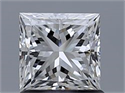 Natural Diamond 1.01 Carats, Princess with  Cut, F Color, VVS2 Clarity and Certified by GIA