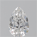 Natural Diamond 0.70 Carats, Pear with  Cut, F Color, VS2 Clarity and Certified by GIA