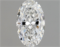Natural Diamond 0.50 Carats, Oval with  Cut, E Color, VVS1 Clarity and Certified by GIA