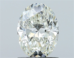 Picture of Natural Diamond 1.01 Carats, Oval with  Cut, J Color, VVS1 Clarity and Certified by GIA