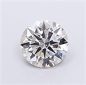 Lab Grown Diamond 1.27 Carats, Round with Ideal Cut, G Color, VVS2 Clarity and Certified by IGI