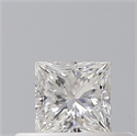 Natural Diamond 0.27 Carats, Princess with  Cut, F Color, VVS2 Clarity and Certified by GIA