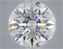 Lab Grown Diamond 1.55 Carats, Round with Excellent Cut, E Color, VS1 Clarity and Certified by IGI
