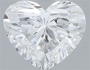 Picture of Natural Diamond 0.37 Carats, Heart with  Cut, D Color, VVS2 Clarity and Certified by GIA