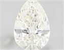 Natural Diamond 1.01 Carats, Pear with  Cut, I Color, IF Clarity and Certified by IGI