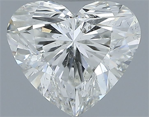 Picture of Natural Diamond 0.70 Carats, Heart with  Cut, H Color, SI2 Clarity and Certified by IGI