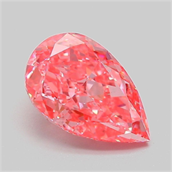 Picture of Lab Grown Diamond 2.02 Carats, Pear with  Cut, Fancy Vivid Pink Color, VS1 Clarity and Certified by IGI