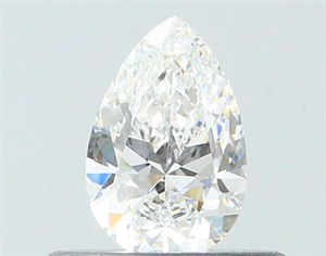 Picture of Natural Diamond 0.31 Carats, Pear with  Cut, E Color, VVS1 Clarity and Certified by GIA