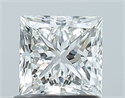 Natural Diamond 1.01 Carats, Princess with  Cut, H Color, VVS2 Clarity and Certified by GIA