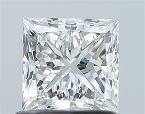 Picture of Natural Diamond 1.01 Carats, Princess with  Cut, H Color, VVS2 Clarity and Certified by GIA