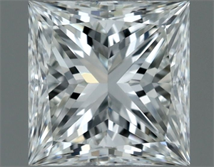 Foto Diamante Natural 0.61 quilates, Princesa , Color H, claridad VS1 y certificado GIA de