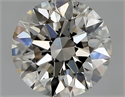 Natural Diamond 0.40 Carats, Round with Excellent Cut, J Color, SI1 Clarity and Certified by GIA