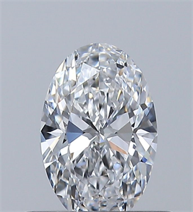 Picture of Natural Diamond 0.45 Carats, Oval with  Cut, D Color, VVS2 Clarity and Certified by GIA