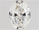 Natural Diamond 1.30 Carats, Oval with  Cut, F Color, VS2 Clarity and Certified by GIA