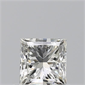 Natural Diamond 0.60 Carats, Princess with  Cut, I Color, VVS1 Clarity and Certified by GIA