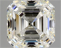 Natural Diamond 1.02 Carats, Asscher with  Cut, K Color, IF Clarity and Certified by GIA