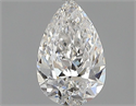 Natural Diamond 0.50 Carats, Pear with  Cut, E Color, SI1 Clarity and Certified by GIA