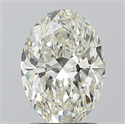 Natural Diamond 1.50 Carats, Oval with  Cut, H Color, VS2 Clarity and Certified by IGI