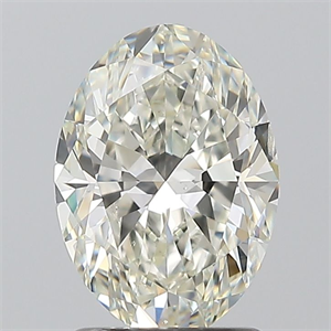 Picture of Natural Diamond 1.50 Carats, Oval with  Cut, H Color, VS2 Clarity and Certified by IGI