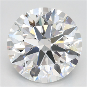 Picture of Lab Grown Diamond 4.20 Carats, Round with Excellent Cut, D Color, IF Clarity and Certified by GIA