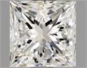 Natural Diamond 1.01 Carats, Princess with  Cut, J Color, VS1 Clarity and Certified by GIA