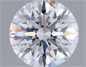 Lab Grown Diamond 1.03 Carats, Round with Ideal Cut, D Color, VVS1 Clarity and Certified by IGI
