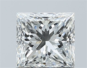 Picture of Natural Diamond 1.02 Carats, Princess with  Cut, H Color, VS1 Clarity and Certified by GIA