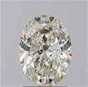 Natural Diamond 1.70 Carats, Oval with  Cut, K Color, SI2 Clarity and Certified by GIA