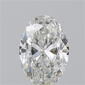Picture of Natural Diamond 1.20 Carats, Oval with  Cut, H Color, SI1 Clarity and Certified by GIA