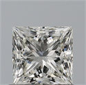 Natural Diamond 0.81 Carats, Princess with  Cut, H Color, IF Clarity and Certified by IGI