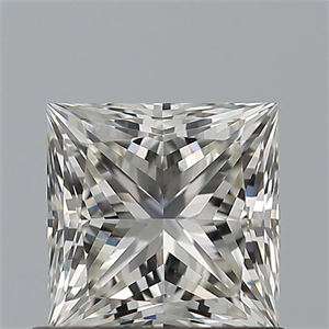 Picture of Natural Diamond 0.81 Carats, Princess with  Cut, H Color, IF Clarity and Certified by IGI