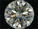 Natural Diamond 0.70 Carats, Round with Excellent Cut, N Color, IF Clarity and Certified by GIA