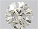 Natural Diamond 1.23 Carats, Round with Excellent Cut, J Color, VS1 Clarity and Certified by IGI