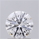 Lab Grown Diamond 1.35 Carats, Round with Excellent Cut, E Color, VVS2 Clarity and Certified by IGI