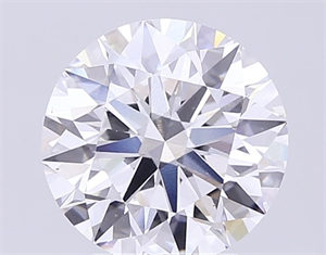 Picture of Lab Grown Diamond 3.17 Carats, Round with Ideal Cut, D Color, VVS1 Clarity and Certified by IGI