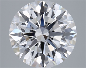 Picture of Lab Grown Diamond 3.21 Carats, Round with Ideal Cut, F Color, VVS1 Clarity and Certified by IGI
