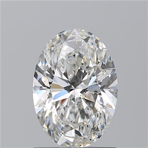 Picture of Natural Diamond 1.21 Carats, Oval with  Cut, E Color, SI1 Clarity and Certified by GIA