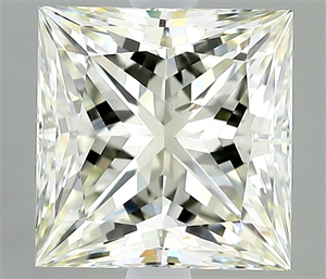 Picture of Natural Diamond 1.50 Carats, Princess with  Cut, L Color, SI1 Clarity and Certified by IGI