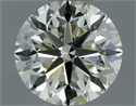 Natural Diamond 0.90 Carats, Round with Very Good Cut, L Color, VS1 Clarity and Certified by IGI
