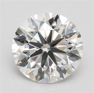 Picture of Lab Grown Diamond 4.07 Carats, Round with Excellent Cut, H Color, VVS2 Clarity and Certified by IGI