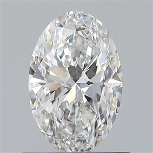 Foto Diamante Natural 0.72 quilates, Ovalado , Color E, claridad VVS2 y certificado GIA de