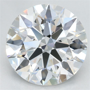 Picture of Lab Grown Diamond 3.29 Carats, Round with Excellent Cut, E Color, VVS1 Clarity and Certified by GIA