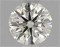 Natural Diamond 0.61 Carats, Round with Excellent Cut, L Color, VVS2 Clarity and Certified by IGI