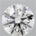 Lab Grown Diamond 3.07 Carats, Round with Ideal Cut, E Color, VVS2 Clarity and Certified by IGI