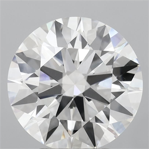 Picture of Lab Grown Diamond 3.07 Carats, Round with Ideal Cut, E Color, VVS2 Clarity and Certified by IGI